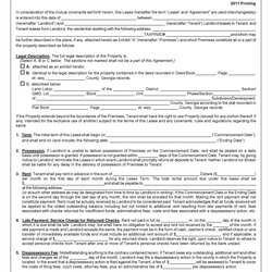 Free Printable Lease Agreement Tenancy Renewal Stabilized Association Disclosure Residential Template