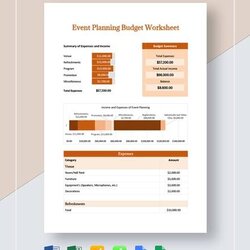 Superior Free Event Budget Templates In Google Docs Sheets Excel Planning Template Worksheet Details