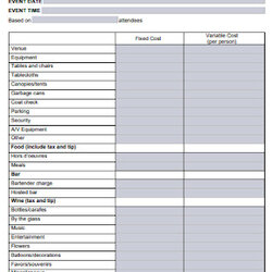 Supreme Sample Event Budgets In Ms Word Budget Worksheet