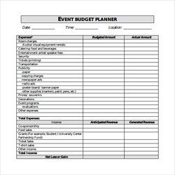 Perfect Free Event Budget Samples In Google Docs Sheets Excel Planner Sample Business Templates Word