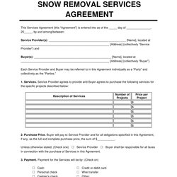 Capital Snow Removal Bid Template Free Printable Templates Service Contract Min