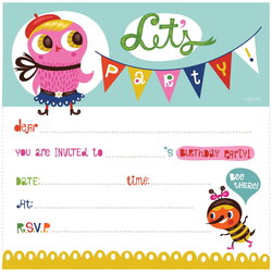 Free Printable Birthday Party Invitations Invitation Templates Owl And