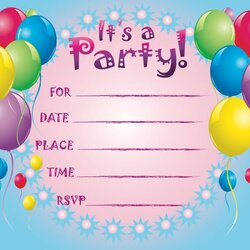 Champion Free Printable Birthday Invitation Templates Download Hundreds Invitations Cards Party Card Invites