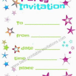 Exceptional Birthday Party Invitation Template Invitations Printable Online Free To Print Out Info Of