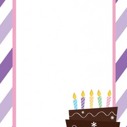 Excellent Free Printable Birthday Invitation Templates Template Blank