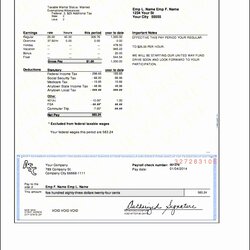 Printable Payroll Checks Check Template Fresh Modern Pay Stub Sample Paycheck Line Of