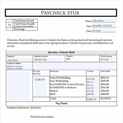 Exceptional Pay Stub Templates Word Excel Formats Template Paycheck Deposit Direct Check Printable Image