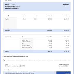 Wonderful Payroll Check Stub Template Excel Resume Examples Pay Calculator Sample Downloads Philippines