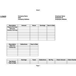 Super Payroll Check Template Stub Paycheck Employee Payslip