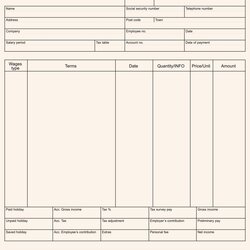 Best Free Printable Blank Paycheck Stubs For At Stub Pay Template Microsoft