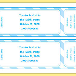 Editable Blank Ticket Template Dramatic Play Resources Us