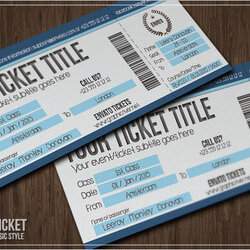 Marvelous Free Sample Blank Ticket Templates In Ms Word Template Event Tickets Simple Multipurpose Printable