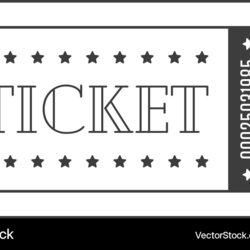 Fine Ticket Template Free Org Master Of Documents Theater Canvas Through Need Vector