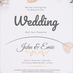Magnificent Free Wedding Invitation Template Cards Printable And Editable
