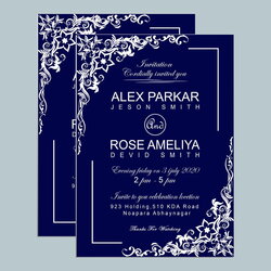 Admirable Free Wedding Invitation Card Design Template In