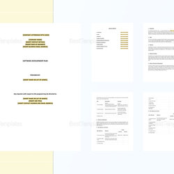 Outstanding Software Development Plan Template In Word Apple Pages Image