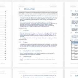 Software Development Plan Template Templates Forms Checklists For