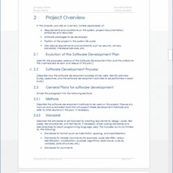 Tremendous Software Development Plan Template Templates Forms Checklists For