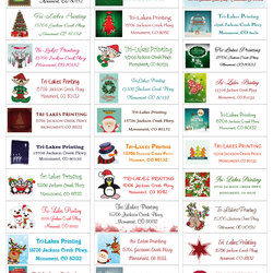 Christmas Address Labels High Quality Printing Services