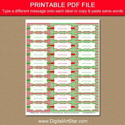 Superior Printable Christmas Address Labels Editable Holiday Mailing Avery