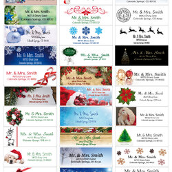 Marvelous Christmas Address Labels High Quality Printing Services Version