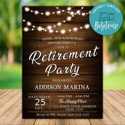 Free Printable Retirement Party Invitations Compressed