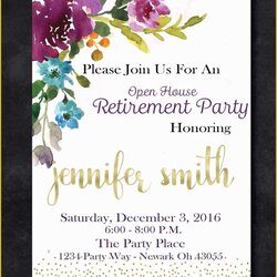 Sterling Retirement Invitation Templates Free Printable Of Ideas About Farewell Purple Invite Wording Blank