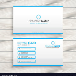 Champion Simple Business Card Template Royalty Free Vector Image