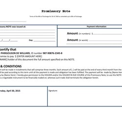 Superlative Free Promissory Note Templates Forms Word