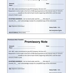Legit Free Promissory Note Templates Forms Word