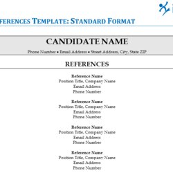 Worthy How Job Reference Page Should Look