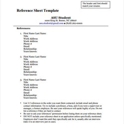 Smashing Reference Sheet Template Free Word Documents Download Templates Microsoft Width