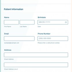 Exceptional Dental Treatment Plan Form Template Classic