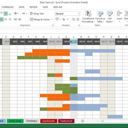 High Quality Daily Task List Template For Excel