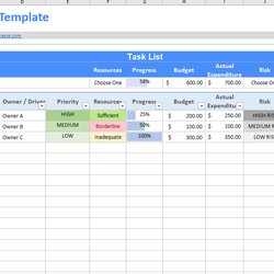 Legit Task List Excel Template Templates