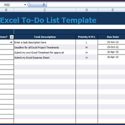 Worthy Free Printable Task List Template Excel Spreadsheet Sample