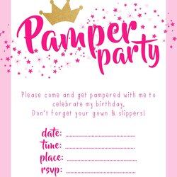 Matchless Pin On Party Invite Template Pamper