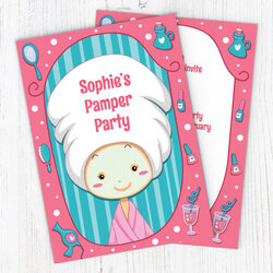 Exceptional Pamper Party Invitations Online Plus Free Envelopes Thank Cards