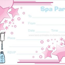 Preeminent Free Birthday Invites Pamper Party Spa Invitations Printable Template Invite Year Old Parties