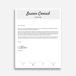 Google Docs Cover Letter Templates For
