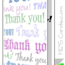 Superb Printable Photo Thank You Card Templates Personalized Cards Template Print Blank Try Own Use These