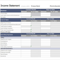 Sublime Free Sample Income Statement Templates In Ms Word Excel Template Account Earnings Retained Business