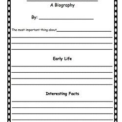 Pin By On Classroom Biography Unit Template Worksheets Grade Writing Book Reading First Templates Project