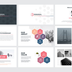 Fine Clean Minimal Presentation Template Templates