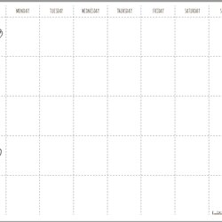 Outstanding Square Panel Schedule Template For Your Needs Weekly Workout Menu
