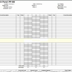Swell Square Panel Schedule Template
