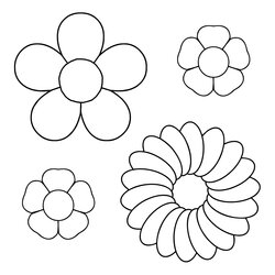 Magnificent Best Paper Flower Templates Printable Free For At Template