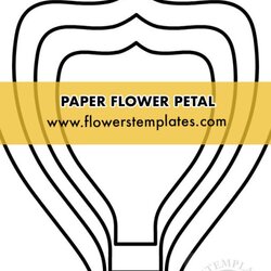Superlative Paper Flower Template Free Flowers Templates