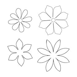 Free Printable Paper Flower Templates Pattern