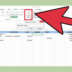 How To Create Simple Checkbook Register With Microsoft Excel Step